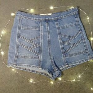 Free People High Waisted Shorts Size 24